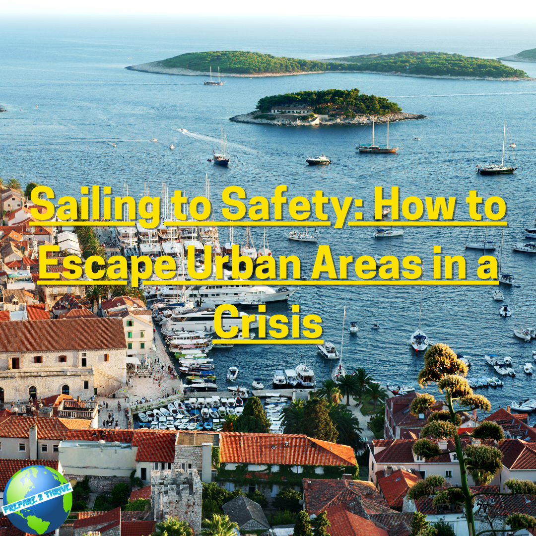 Sailing to Safety: How to Escape Urban Areas in a Crisis